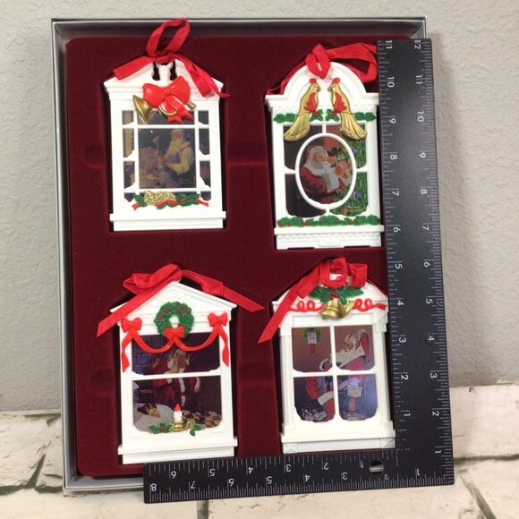 VTG Rockwells Legend Of Santa Ornament Collection W/Original Box Norman Rockwell - Picture 9 of 9